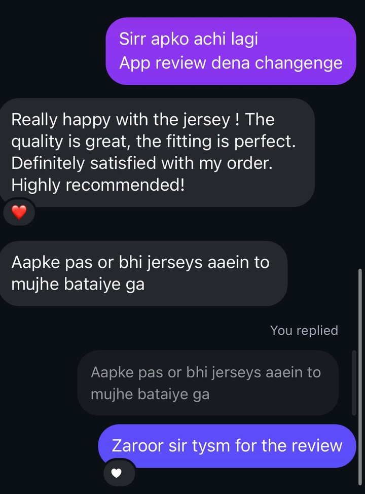 Customer message: Really happy with the jersey! The quality is great, the fitting is perfect. Highly recommended!
